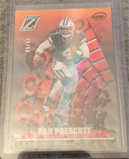 2022 Panini Zenith Artist Proof #45 Dak Prescott — front