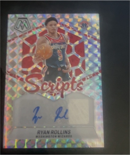 2023-24 Panini Mosaic Scripts #MS-RYA Ryan Rollins — front