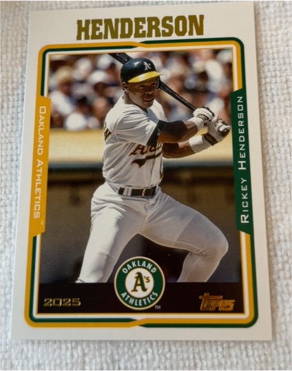2025 Topps Archives #246 Rickey Henderson — front