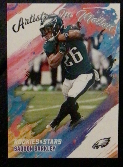 2025 Panini Rookies & Stars #18 Saquon Barkley Artistry in Motion — front