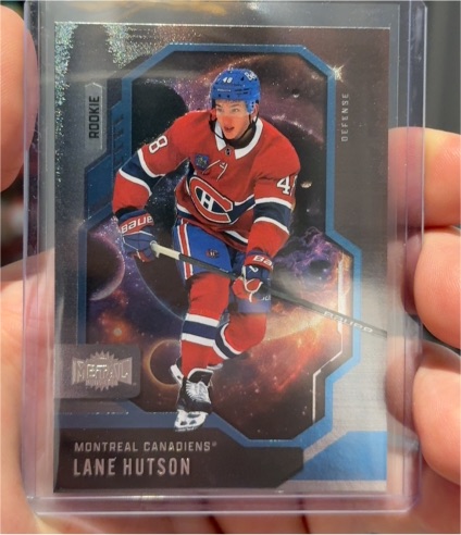 2024-25 SkyBox Metal Universe #101 Lane Hutson Rookie — front