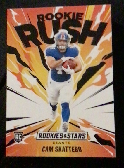 2025 Panini Rookies & Stars Rookie Rush # Cam Skattebo — front