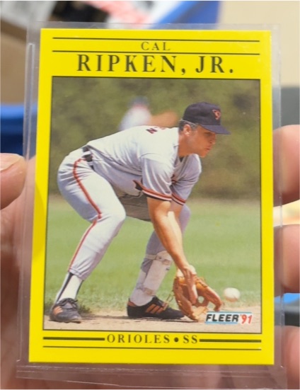 1991 Fleer #490 Cal Ripken, Jr. — front