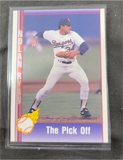 1991 Pacific Nolan Ryan The Pick Off #91 — front