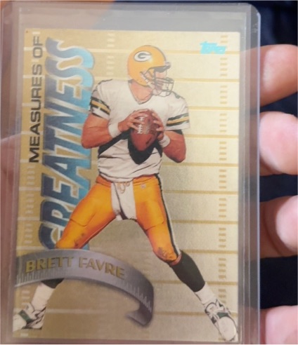 1998 Topps Measures of Greatness #MG15 Brett Favre — front