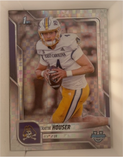 2025 Bowman University Chrome #161 Katin Houser — front