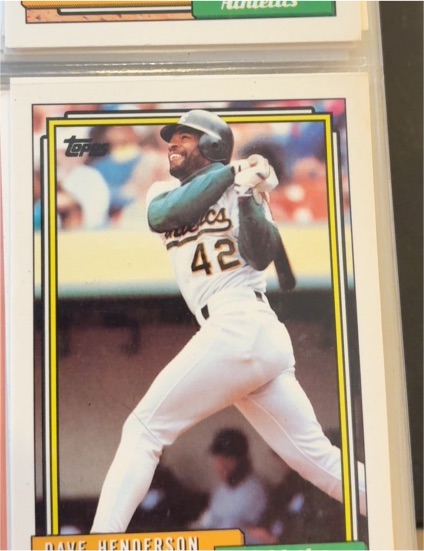 1992 Topps #335 Dave Henderson — front