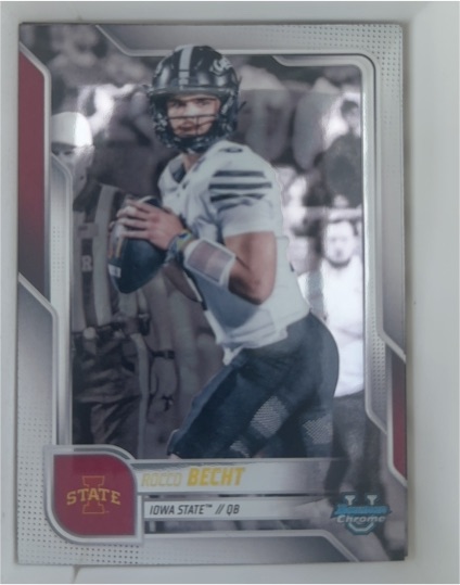 2025 Bowman University Chrome #188 Rocco Becht — front