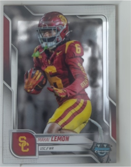 2025 Bowman University Chrome #174 Makai Lemon — front