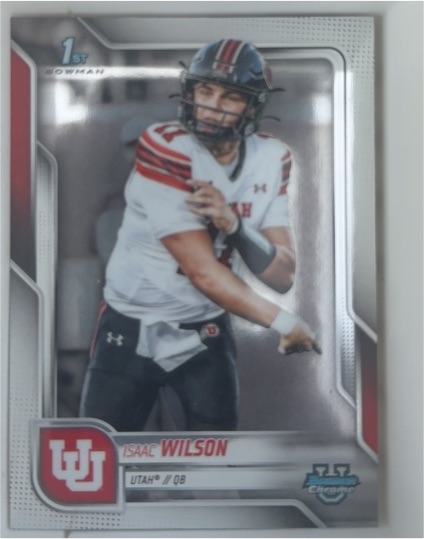 2025 Bowman Chrome University #85 Isaac Wilson — front