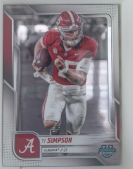 2025 Bowman Chrome University #151 Ty Simpson — front