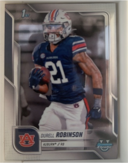 2025 Bowman University Chrome #147 Durell Robinson — front