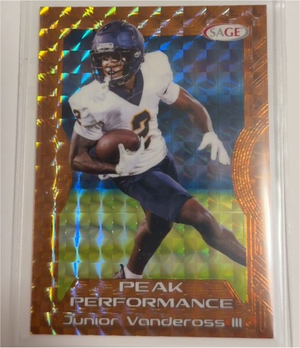2026 Sage Peak Performance #PK-JVIII Junior Vandeross III — front
