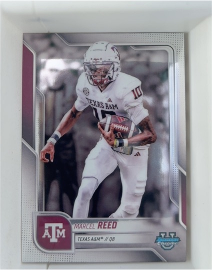 2025 Bowman University Chrome #133 Marcel Reed — front