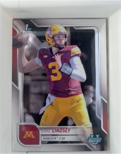 2025 Bowman Chrome University #96 Drake Lindsey — front