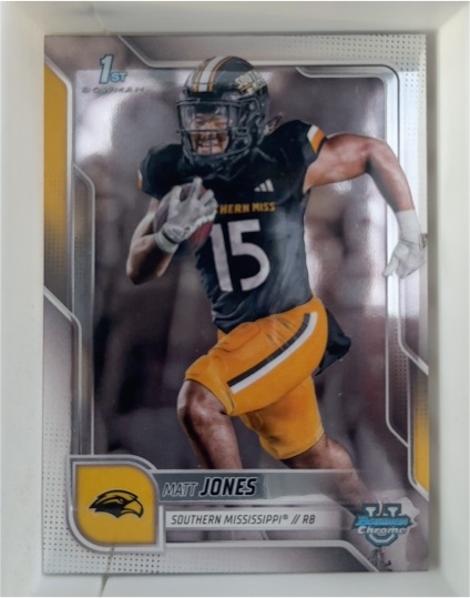 2025 Bowman University Chrome #101 Matt Jones — front
