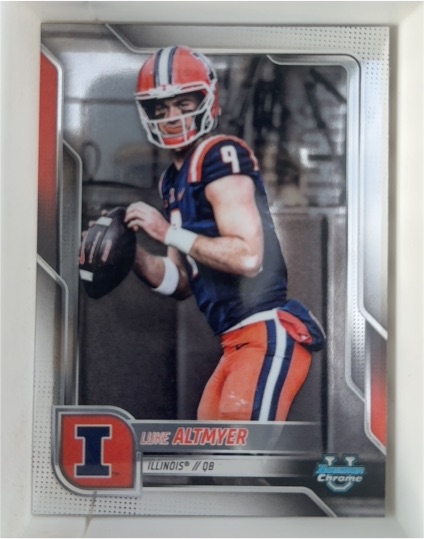 2025 Bowman Chrome University #17 Luke Altmyer — front