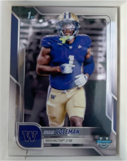 2025 Bowman University Chrome #18 Jonah Coleman — front