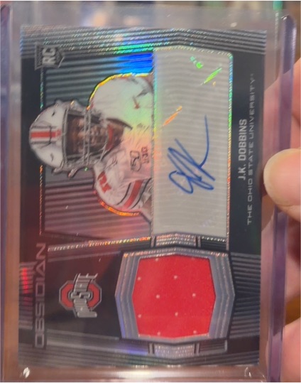 2020 Panini Obsidian #J.K. Dobbins — front