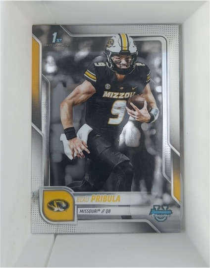 2025 Bowman Chrome University #62 Beau Pribula — front