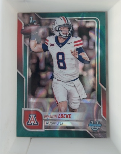 2025 Bowman University Chrome #40 Braedyn Locke — front