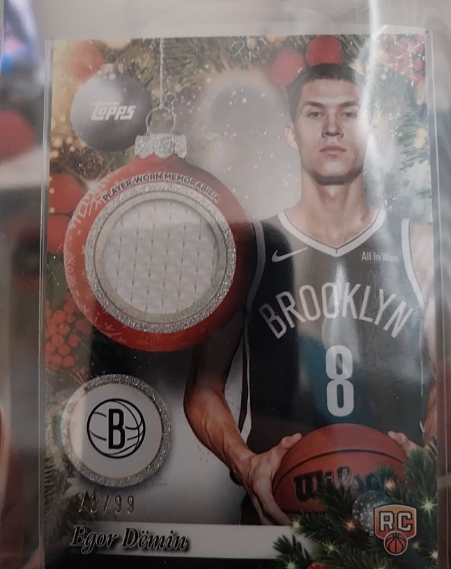 2025-26 Topps Holiday #PR-ED Egor Demin — front
