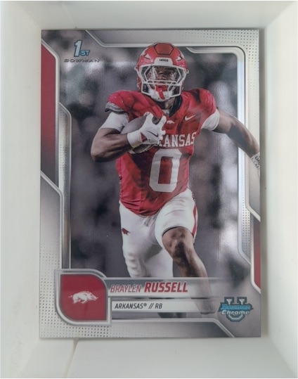 2025 Bowman University Chrome #121 Braylen Russell — front