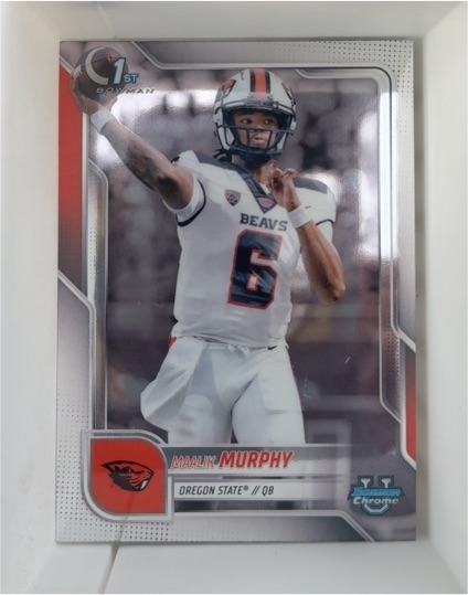 2025 Bowman University Chrome #179 Maalik Murphy — front