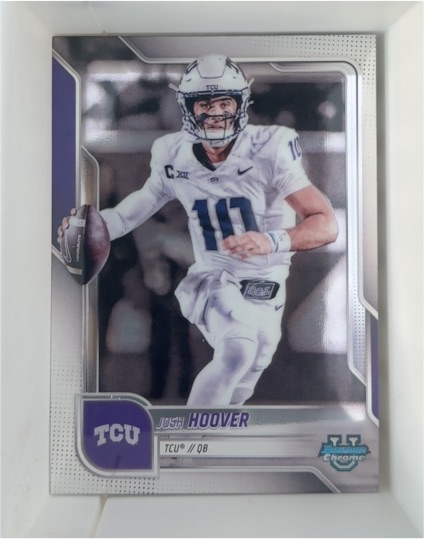 2025 Bowman University Chrome #144 Josh Hoover — front