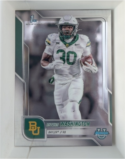 2025 Bowman Chrome University #56 Bryson Washington — front