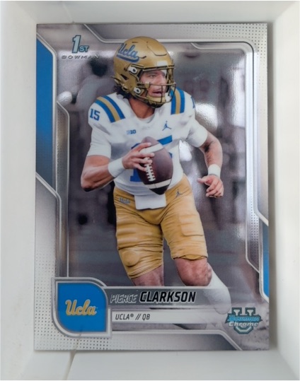 2025 Bowman Chrome University #156 Pierce Clarkson — front