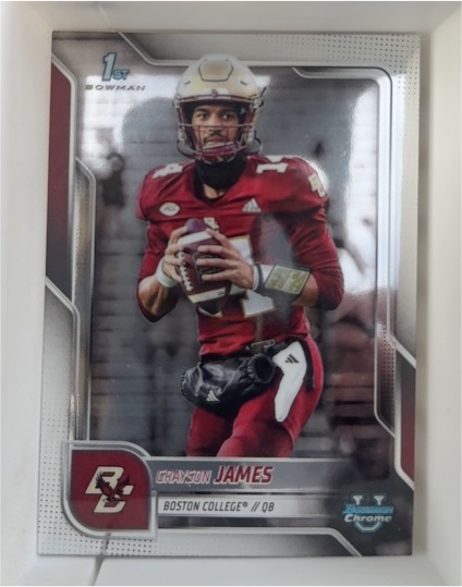 2025 Bowman Chrome University #75 Grayson James — front