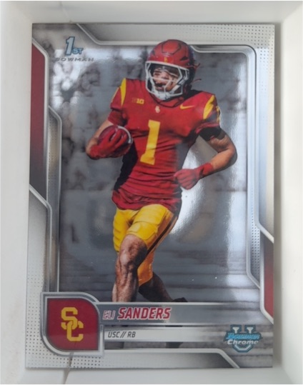 2025 Bowman University Chrome #177 Eli Sanders — front
