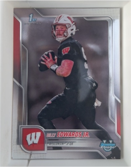 2025 Bowman Chrome University #8 Billy Edwards Jr. — front