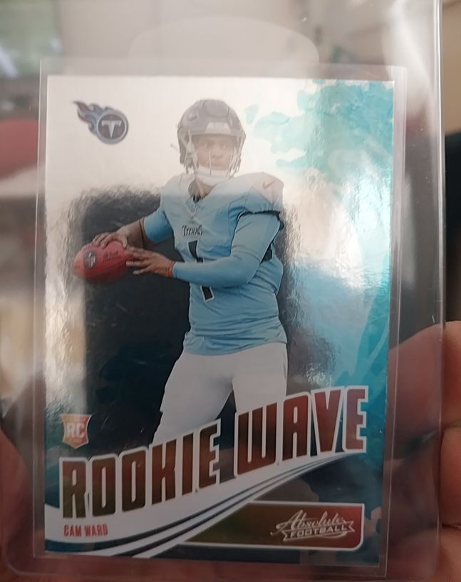 2025 Panini Absolute #RW-CWD Cam Ward Rookie Wave — front