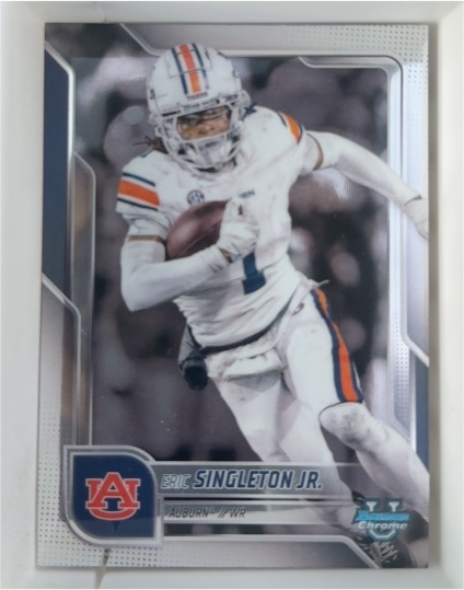 2025 Bowman Chrome University #186 Eric Singleton Jr. — front