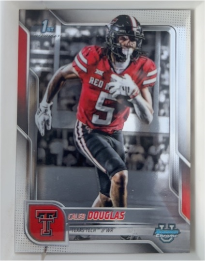 2025 Bowman University Chrome #74 Caleb Douglas — front