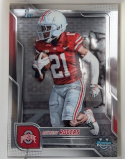 2025 Bowman University Chrome #68 Anthony Rogers — front
