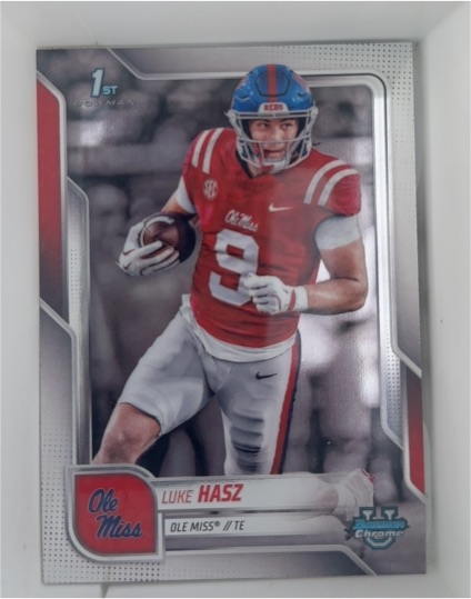 2025 Bowman University Chrome #61 Luke Hasz — front