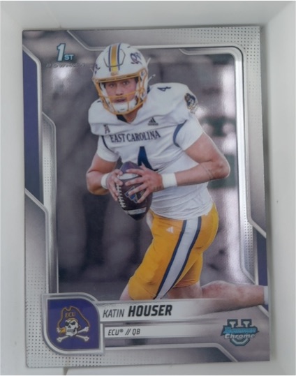 2025 Bowman University Chrome #161 Katin Houser — front