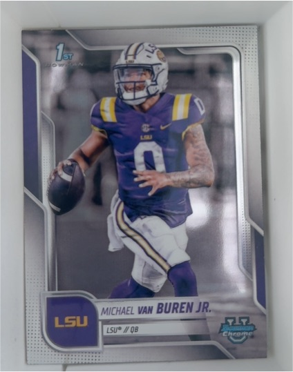 2025 Bowman University Chrome #53 Michael Van Buren Jr. — front