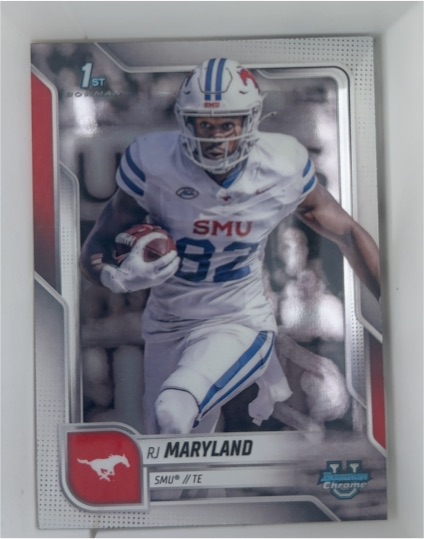 2025 Bowman Chrome University #153 RJ Maryland — front