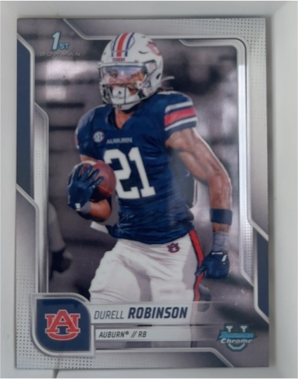 2025 Bowman University Chrome #147 Durell Robinson — front