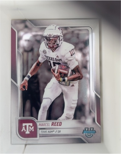 2025 Bowman Chrome University #133 Marcel Reed — front