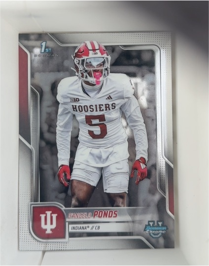 2025 Bowman Chrome University #104 D'Angelo Ponds — front