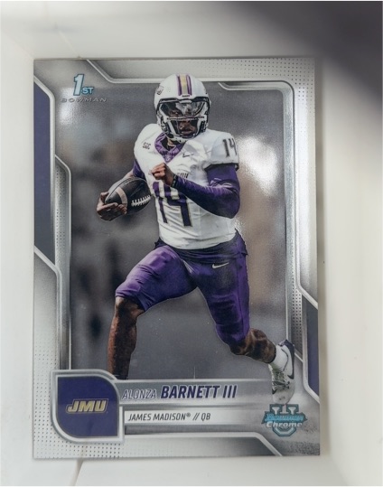 2025 Bowman University Chrome #35 Alonza Barnett III — front