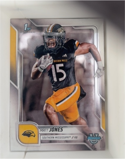 2025 Bowman Chrome University #101 Matt Jones — front