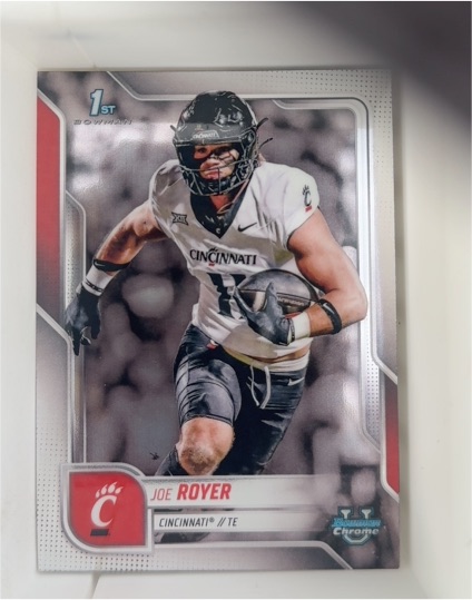 2025 Bowman University Chrome #120 Joe Royer — front