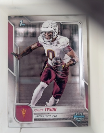 2025 Bowman University Chrome #31 Jordyn Tyson — front