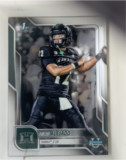 2025 Bowman University Chrome #76 Micah Alejado — front